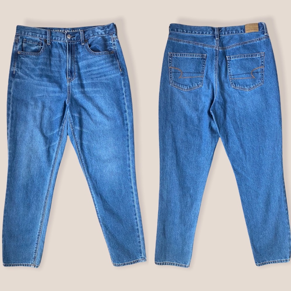American Eagle Regular-Wash Mom Jean in a 10 Regular